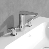Villeroy & Boch Antao wastafelkraan met AquaSmart met afsluitbare afvoerplug push open chroom TVW11100100061