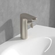 Villeroy & Boch Antao wastafelkraan met AquaSmart met afsluitbare afvoerplug push open nikkel geborsteld TVW11100400064 Villeroy & Boch Antao wastafelkraan met AquaSmart met afsluitbare afvoerplug push open nikkel geborsteld TVW11100400064