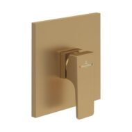Villeroy & Boch Architectura Square eengreeps inbouw douchemengkraan 1 verbruiker goud geborsteld TVS12500200076