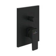 Villeroy & Boch Architectura Square eengreeps inbouw mengkraan voor bad & douche 2 verbruikers mat-zwart TVS125003000K5