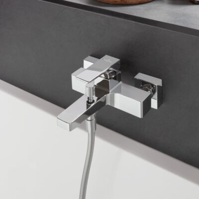 Villeroy & Boch Architectura Square eengreeps opbouw badmengkraan 2 verbruikers chroom TVT12500100061 6