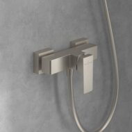 Villeroy & Boch Architectura Square eengreeps opbouw douchemengkraan 1 verbruiker nikkel geborsteld TVS12500100064