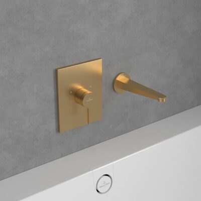 Villeroy & Boch Conum eengreeps inbouw douchemengkraan 1 verbruiker goud geborsteld TVS12700400076 11