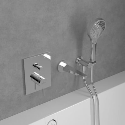 Villeroy & Boch Conum eengreeps inbouw mengkraan voor bad & douche 2 verbruikers chroom TVT12700100061 9