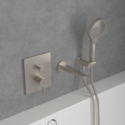 Villeroy & Boch Conum eengreeps inbouw mengkraan voor bad & douche 2 verbruikers nikkel geborsteld TVT12700100064 9