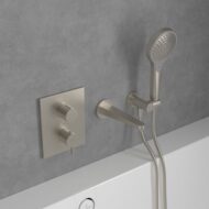 Villeroy & Boch Conum thermostaat voor bad & douche 2 verbruikers nikkel geborsteld TVS12700200064