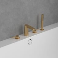 Villeroy & Boch Conum tweegreeps inbouw badrand mengkraan goud geborsteld TVT12700200076