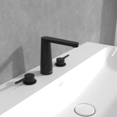 Villeroy & Boch Conum wastafelkraan met AquaSmart mat-zwart TVW127001001K5 11