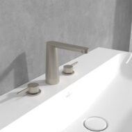 Villeroy & Boch Conum wastafelkraan met AquaSmart nikkel geborsteld TVW12700100164