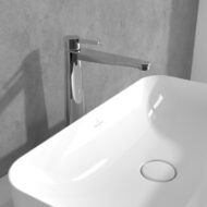 Villeroy & Boch Conum wastafelkraan met verhoogde kraanlichaam met AquaSmart met afsluitbare afvoerplug push open chroom TVW12700500061 Villeroy & Boch Conum wastafelkraan met verhoogde kraanlichaam met AquaSmart met afsluitbare afvoerplug push open chroom TVW12700500061