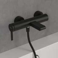 Villeroy & Boch Dawn eengreeps opbouw badmengkraan 2 verbruikers mat-zwart TVT106501151K5