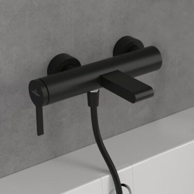 Villeroy & Boch Dawn eengreeps opbouw badmengkraan 2 verbruikers mat-zwart TVT106501151K5 10