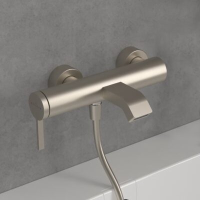 Villeroy & Boch Dawn eengreeps opbouw badmengkraan 2 verbruikers nikkel geborsteld TVT10650115264 10