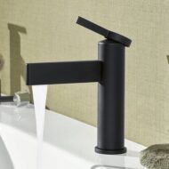 Villeroy & Boch Dawn wastafelkraan met AquaSmart mat-zwart TVW106103151K5