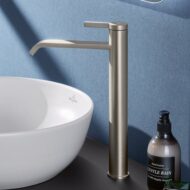 Villeroy & Boch Dawn wastafelkraan met AquaSmart nikkel geborsteld TVW10610615264 Villeroy & Boch Dawn wastafelkraan met AquaSmart nikkel geborsteld TVW10610615264