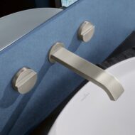 Villeroy & Boch Dawn wastafelkraan met AquaSmart nikkel geborsteld TVZ10600200064 Villeroy & Boch Dawn wastafelkraan met AquaSmart nikkel geborsteld TVZ10600200064