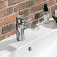 Villeroy & Boch Liberty wastafelkraan Small met AquaSmart met trekstang-afvoergarnituur chroom TVW10700100061 Villeroy & Boch Liberty wastafelkraan Small met AquaSmart met trekstang-afvoergarnituur chroom TVW10700100061