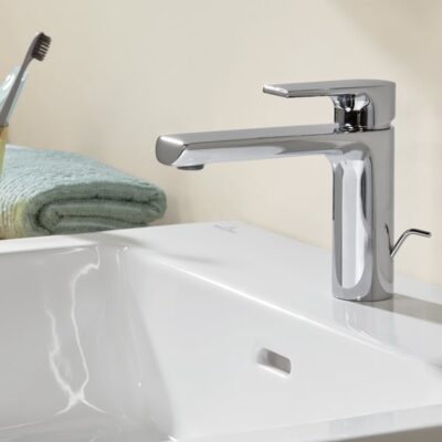 Villeroy & Boch Liberty wastafelkraan Small met AquaSmart met trekstang-afvoergarnituur chroom TVW10700300061 4 Villeroy & Boch Liberty wastafelkraan Small met AquaSmart met trekstang-afvoergarnituur chroom TVW10700300061 4