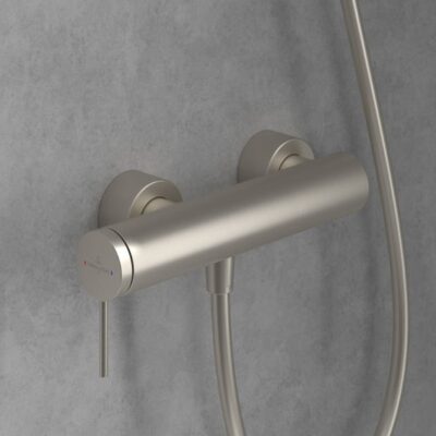 Villeroy & Boch Loop & Friends eengreeps opbouw douchemengkraan 1 verbruiker nikkel geborsteld TVS10630115364 5