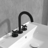 Villeroy & Boch Loop & Friends wastafelkraan met AquaSmart mat-zwart TVZ106009000K5
