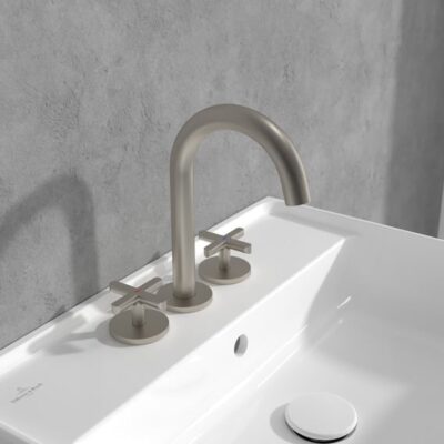 Villeroy & Boch Loop & Friends wastafelkraan met AquaSmart nikkel geborsteld TVZ10600900064 10