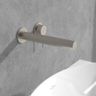 Villeroy & Boch Loop & Friends wastafelkraan met AquaSmart nikkel geborsteld TVZ10601000064 Villeroy & Boch Loop & Friends wastafelkraan met AquaSmart nikkel geborsteld TVZ10601000064