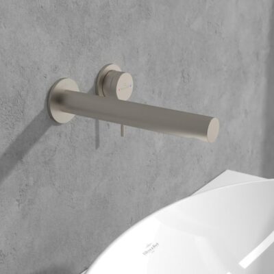 Villeroy & Boch Loop & Friends wastafelkraan met AquaSmart nikkel geborsteld TVZ10601000064 9