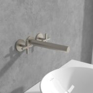 Villeroy & Boch Loop & Friends wastafelkraan met AquaSmart nikkel geborsteld TVZ10601200064 Villeroy & Boch Loop & Friends wastafelkraan met AquaSmart nikkel geborsteld TVZ10601200064