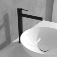 Villeroy & Boch Loop & Friends wastafelkraan met verhoogd kraanlichaam met AquaSmart mat-zwart TVW106106153K5 Villeroy & Boch Loop & Friends wastafelkraan met verhoogd kraanlichaam met AquaSmart mat-zwart TVW106106153K5