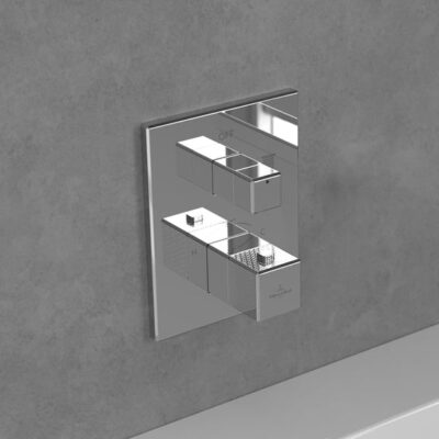 Villeroy & Boch Mettlach thermostaat voor douche 1 verbruiker chroom TVT12600100061 8
