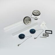 Villeroy & Boch O.novo afvoergarnituur voor dubbele spoelbak met overloop chroom 94290061