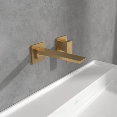 Villeroy & Boch Subway 3.0 wastafelkraan met AquaSmart goud geborsteld TVW11200700076 9