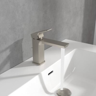 Villeroy & Boch Subway 3.0 wastafelkraan met AquaSmart met trekstang-afvoergarnituur nikkel geborsteld TVW11200200064 4 Villeroy & Boch Subway 3.0 wastafelkraan met AquaSmart met trekstang-afvoergarnituur nikkel geborsteld TVW11200200064 4