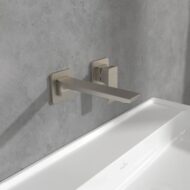Villeroy & Boch Subway 3.0 wastafelkraan met AquaSmart nikkel geborsteld TVW11200700064 Villeroy & Boch Subway 3.0 wastafelkraan met AquaSmart nikkel geborsteld TVW11200700064