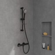 Villeroy & Boch Universal Showers glijstangset met garnituur 3 straalsoorten 604 mm mat-zwart TVS109004000K5