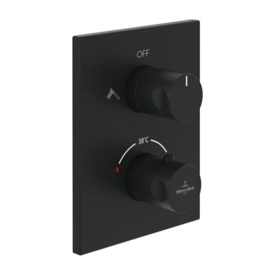 Villeroy & Boch Universele thermostaat voor bad & douche 2 verbruikers mat-zwart TVD000653000K5 6