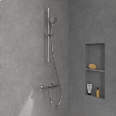Villeroy & Boch Verve Showers glijstangset met garnituur 3 straalsoorten 690 mm chroom TVS10900700061 10