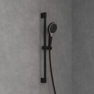 Villeroy & Boch Verve Showers glijstangset met garnituur 3 straalsoorten 690 mm mat-zwart TVS109007000K5