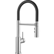 Blanco CATRIS-S hoge uitloop keukenmengkraan met flexibele sproeislang en PVD staal 525792 Blanco CATRIS-S hoge uitloop keukenmengkraan met flexibele sproeislang en PVD staal 525792