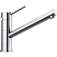 Blanco KANO draaibare keukenmengkraan met diagonale uitloop en keramische schijven chroom 521502 Blanco KANO draaibare keukenmengkraan met diagonale uitloop en keramische schijven chroom 521502