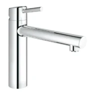 Grohe Concetto chroom keukenmengkraan met draaibare haakse uitloop en eengreepsbediening 31128001