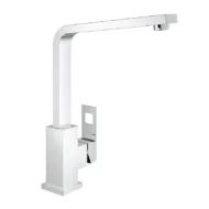 Grohe Eurocube chroom keukenmengkraan met draaibare haakse uitloop en beugelgreep 31255000
