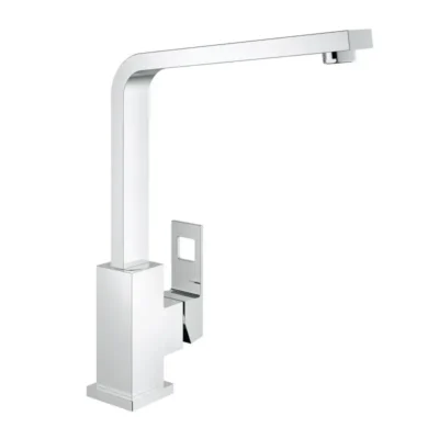 Grohe Eurocube chroom keukenmengkraan met draaibare haakse uitloop en beugelgreep 31255000 8