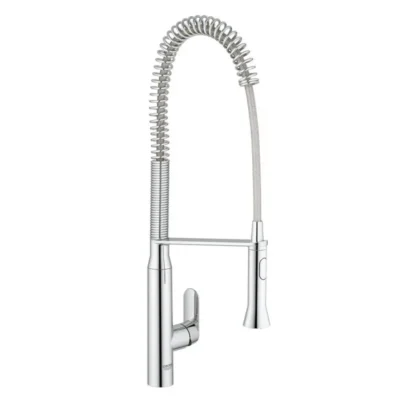 Grohe K7 hoge keukenmengkraan chroom met dichte greep en kolom veer voor extra ruimte 32950000 8