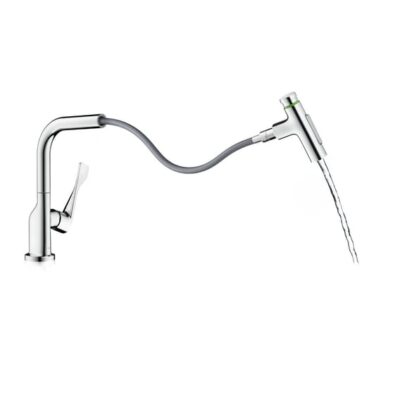 Axor Citterio eengreeps keukenmengkraan uittrekbaar sproeier haaks draaibaar chroom 39862000 5