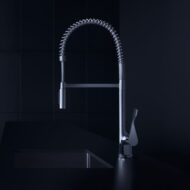 Axor Citterio keukenmengkraan 230 Semi-Pro Eco uitloop veer draaibaar uittrekbaar 2 standen chroom 39842000 Axor Citterio keukenmengkraan 230 Semi-Pro Eco uitloop veer draaibaar uittrekbaar 2 standen chroom 39842000