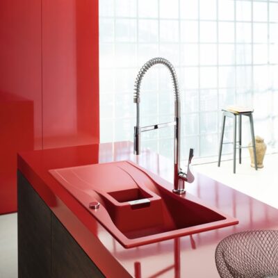 Axor Citterio Semi-Pro eengreeps keukenmengkraan – rond met veer draaibaar uittrekbaar 2 standen chroom 39840000 9