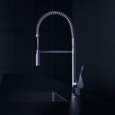 Axor Citterio Semi-Pro eengreeps keukenmengkraan – rond met veer draaibaar uittrekbaar 2 standen chroom 39840000 11