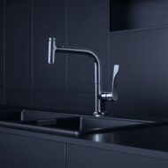 Axor Citterio uittrekbare keukenmengkraan draaibaar 2 standen chroom 39861000 Axor Citterio uittrekbare keukenmengkraan draaibaar 2 standen chroom 39861000