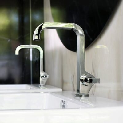 AXOR Citterio wastafelkraan 190 met EcoSmart met altijd open afvoer chroom 39037000 9 AXOR Citterio wastafelkraan 190 met EcoSmart met altijd open afvoer chroom 39037000 9